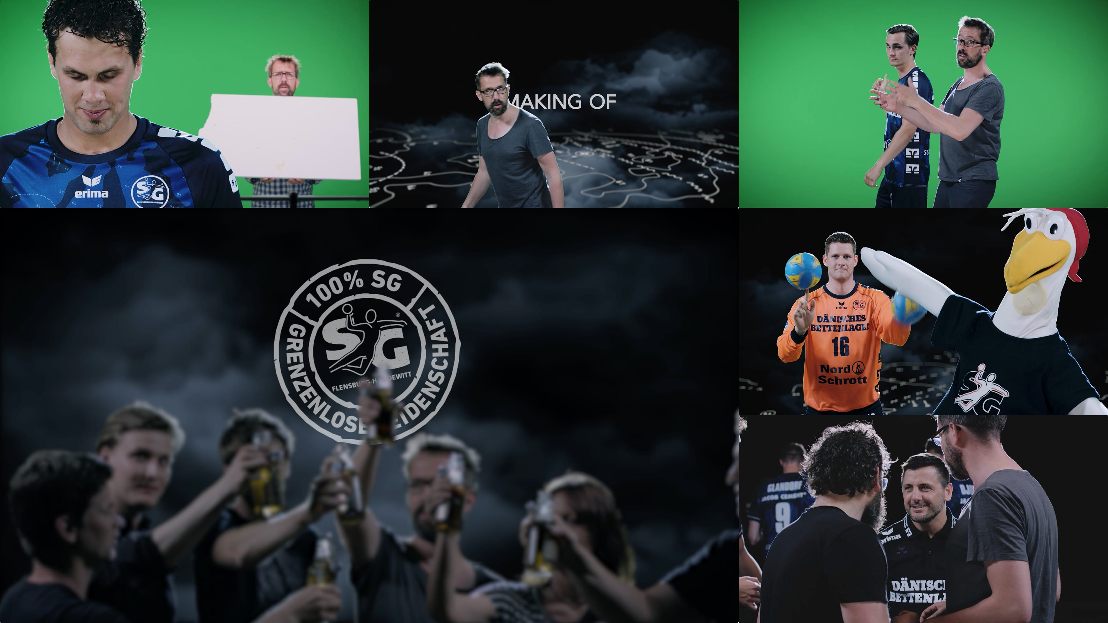 Bildercollage von bewegtbild für die SG Flensburg Handewitt