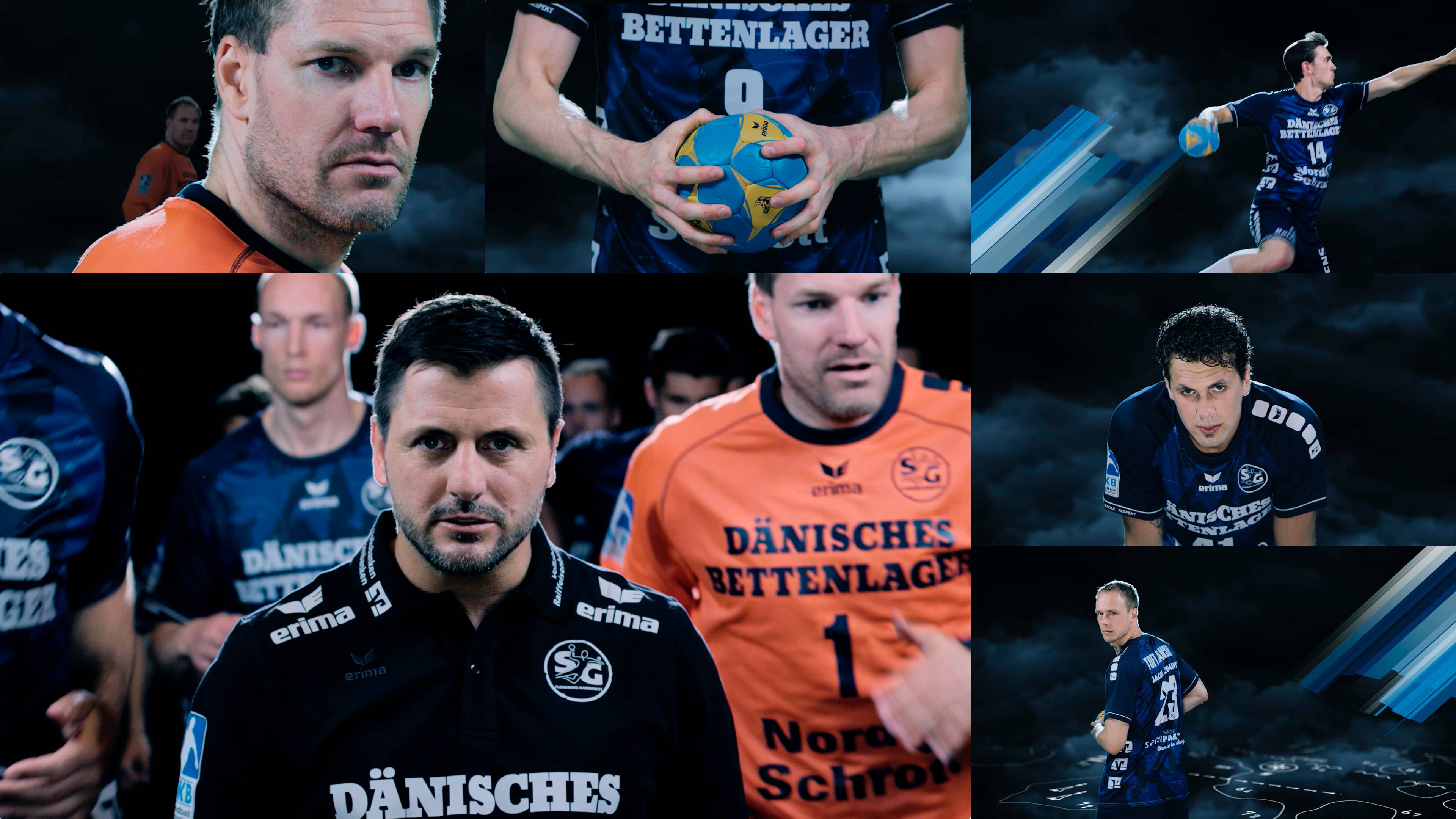 Eine Bildercollage des Einlauftrailer Drehs