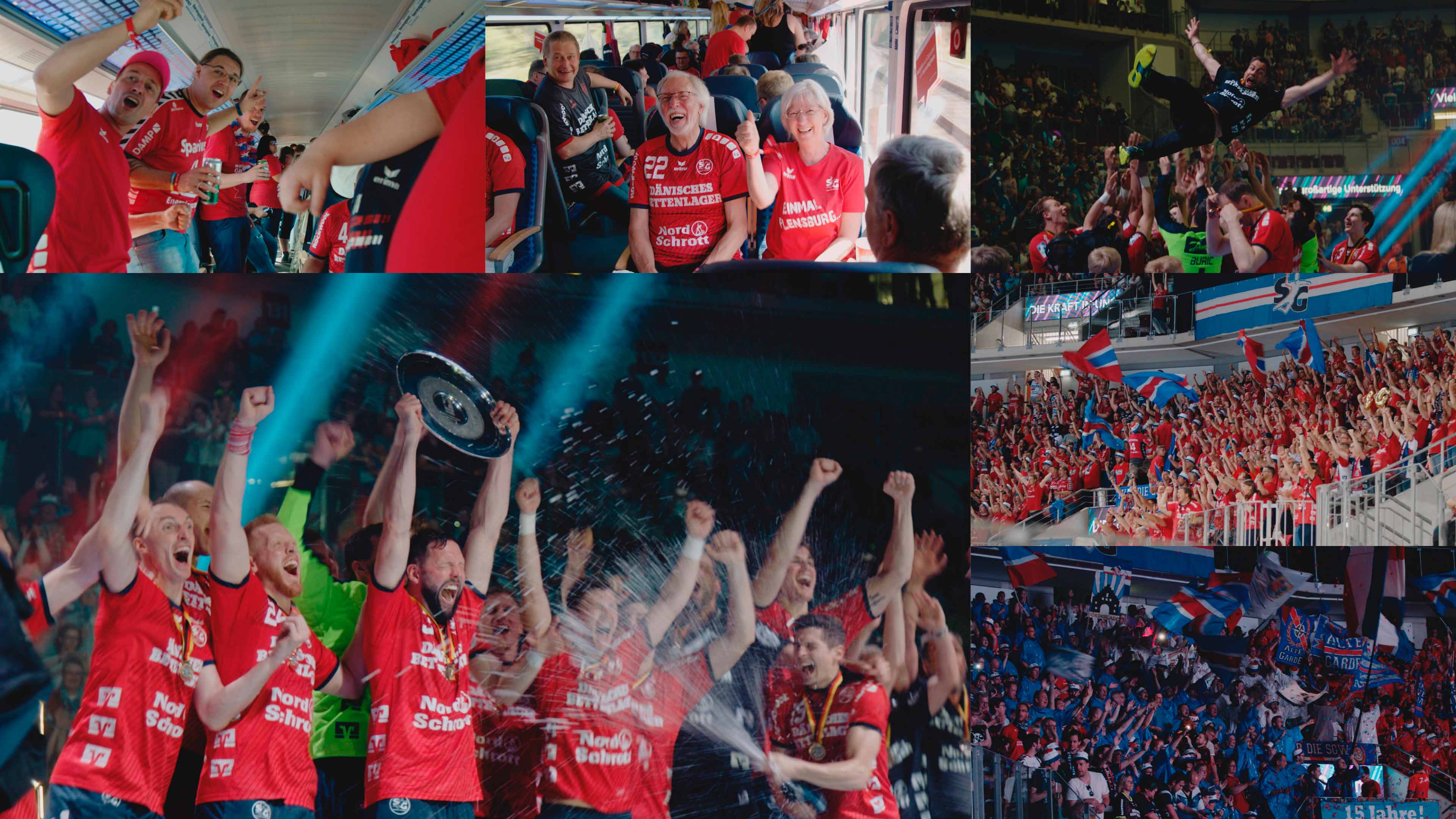 Bildercollage von SG Fans