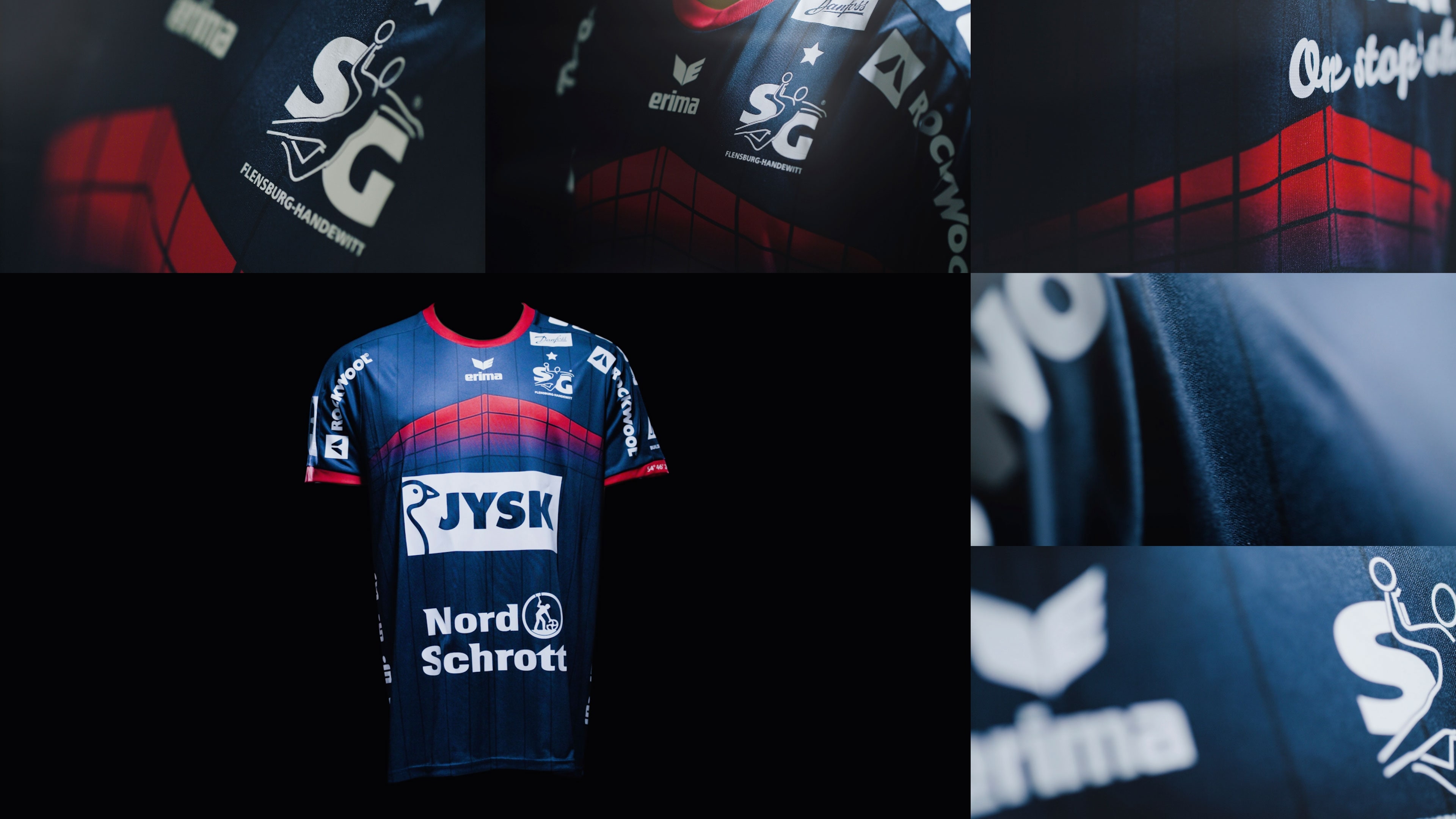 Bildercollage des SG Trikots