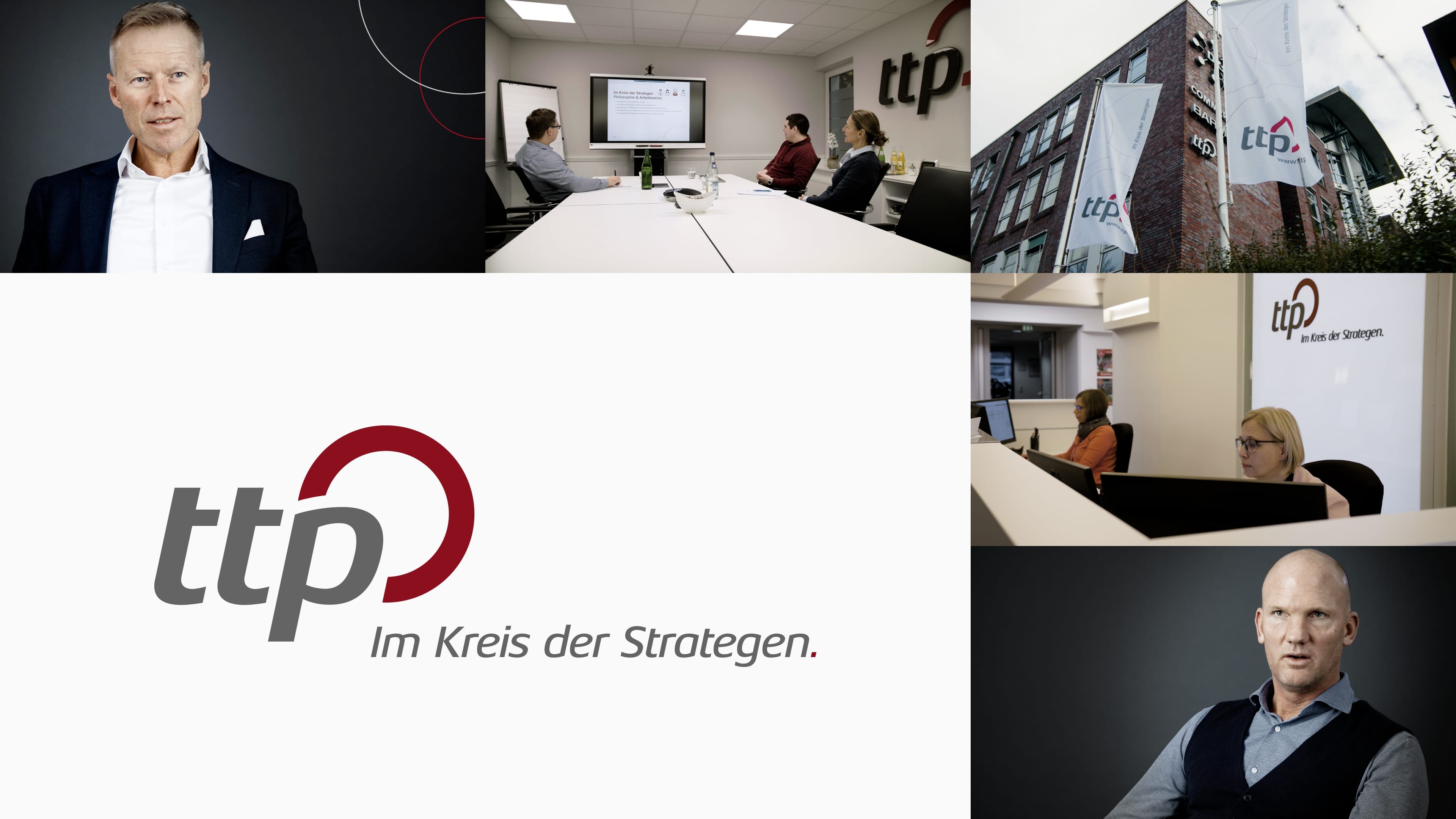 Bildercollage von ttp Mitarbeitern