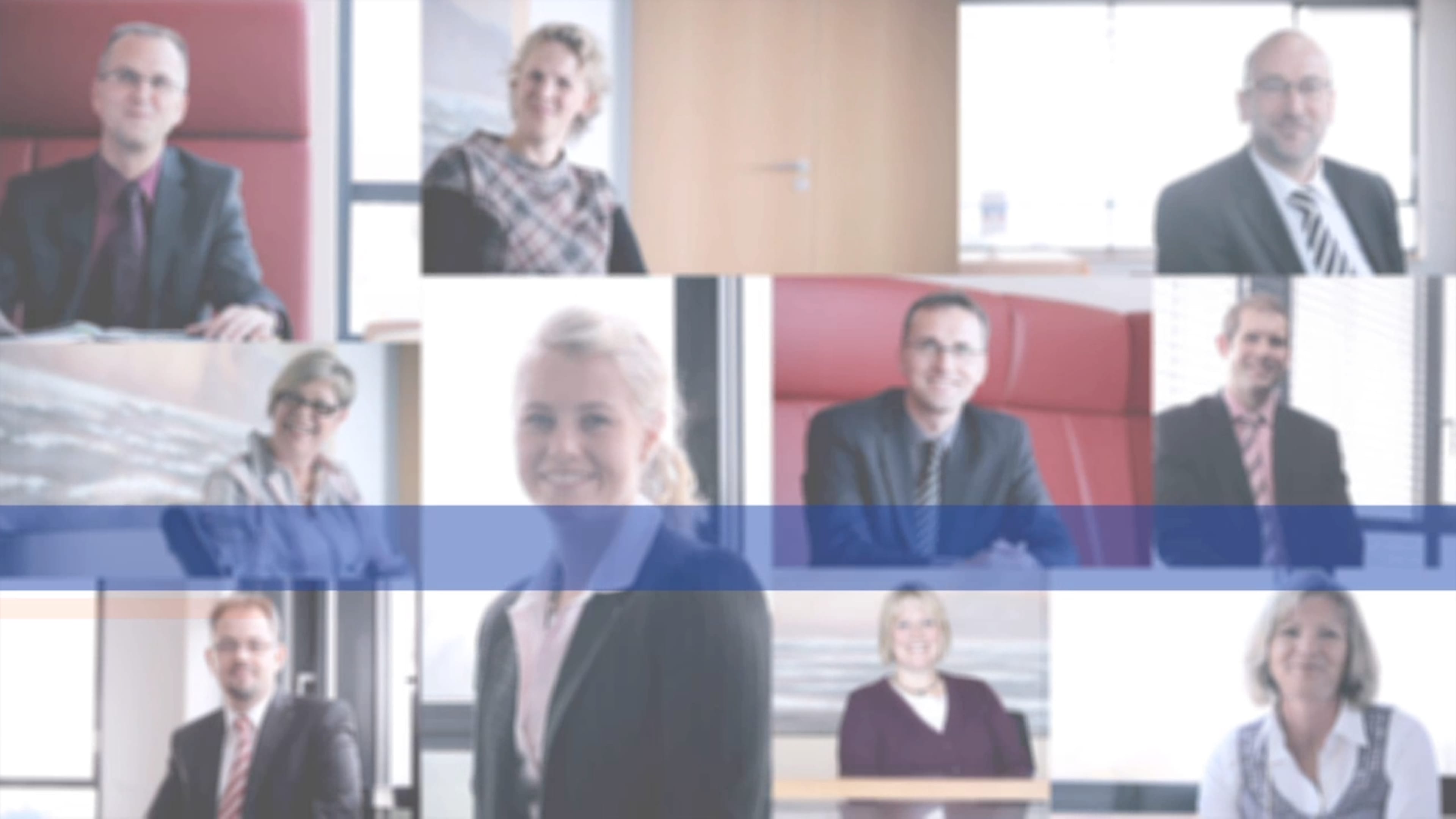 Bildercollage von Mitarbeitern der VR Bank