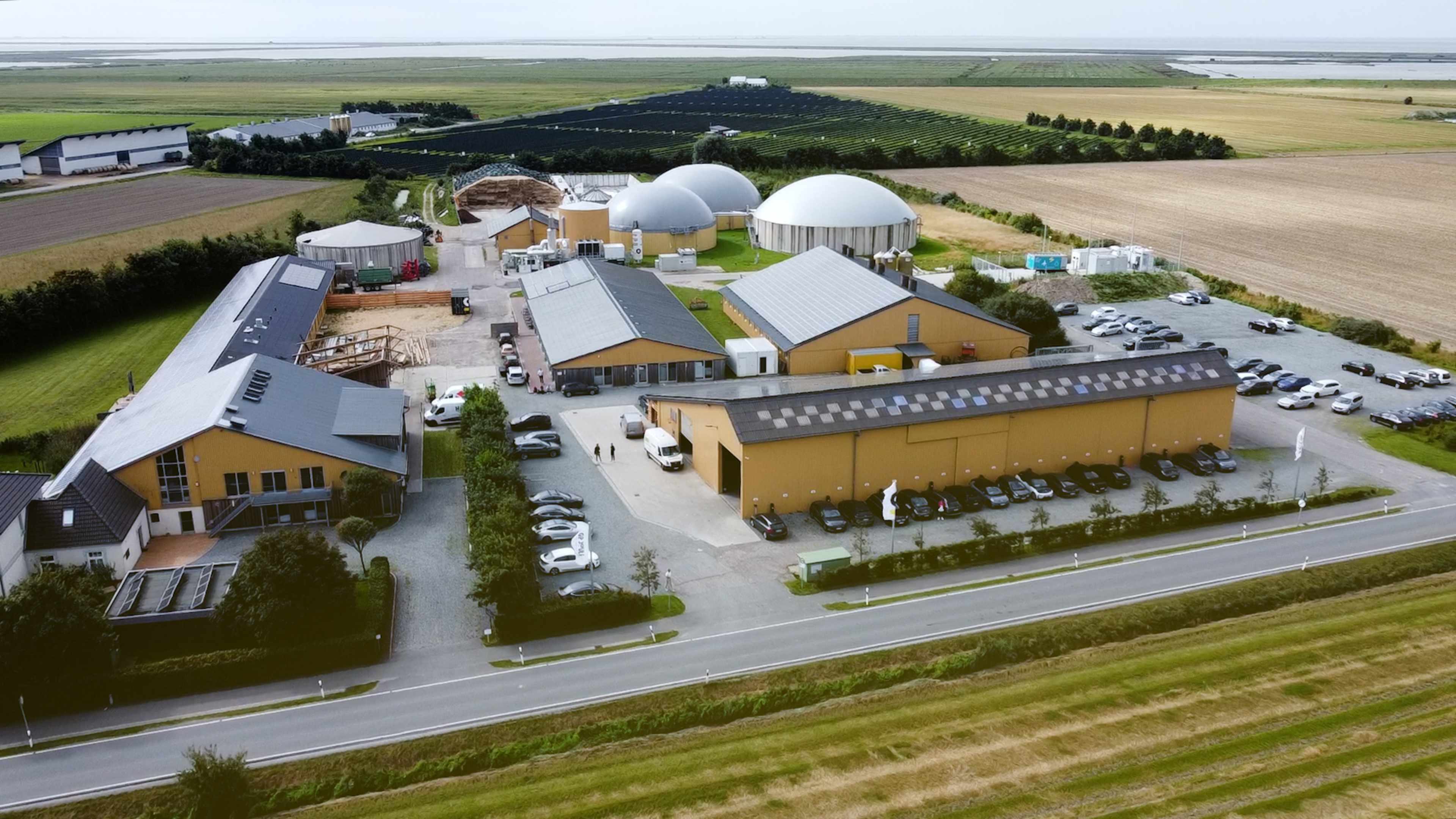 Drohnenansicht Bauernhof