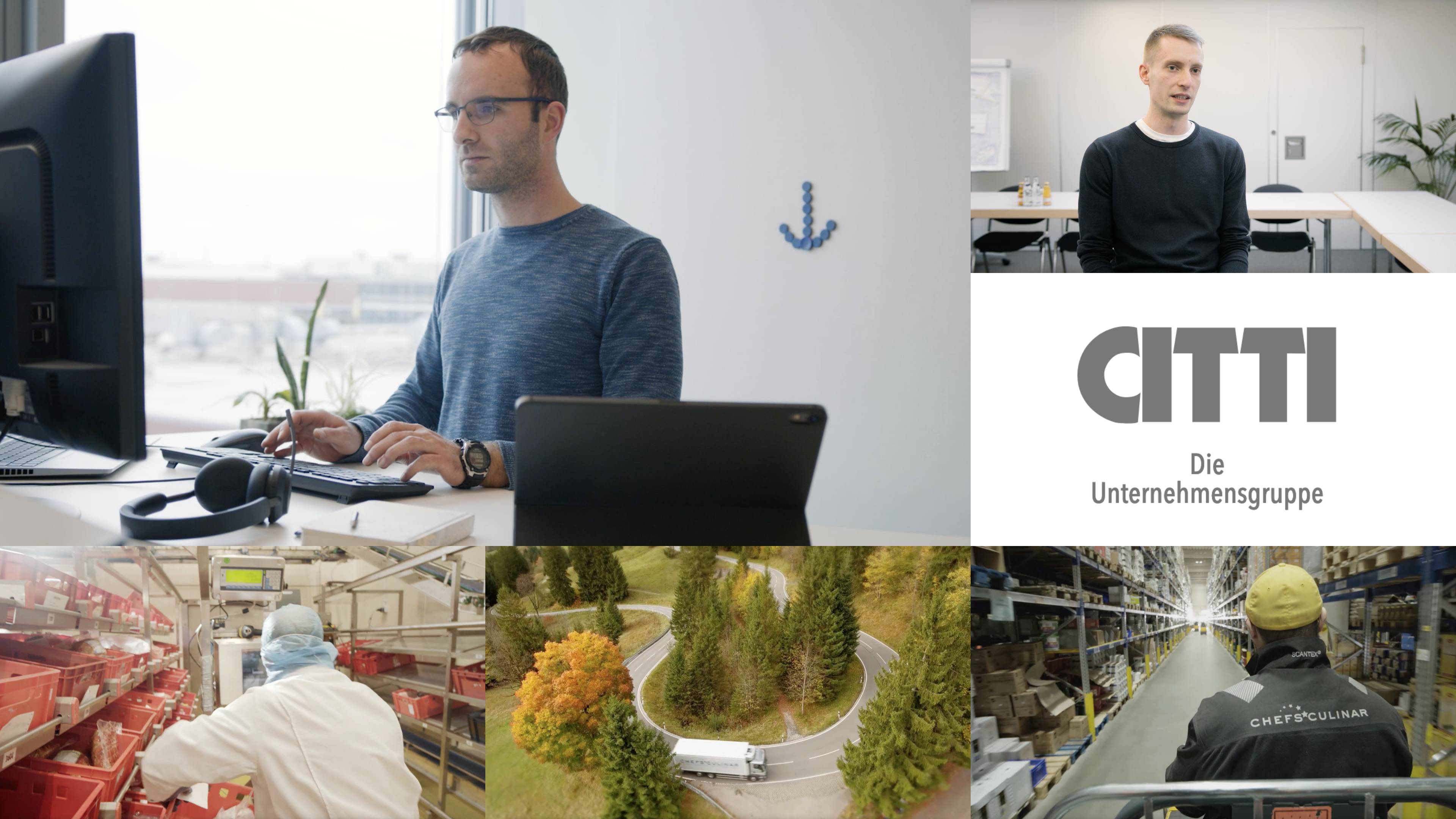 Eine Collage vom Citti Park Recruitingclip